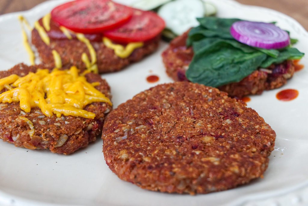 best burger patty vegan plant based good food delicious fast easy quick healthy sunflower seeds protein oats whole grain fiber cholesterol free 